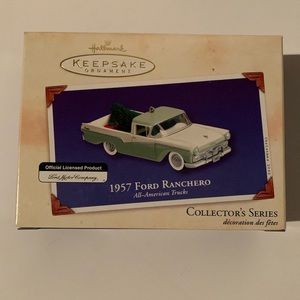 Hallmark 1957 Ford Ranchero All American Truck Christmas Ornament Keepsake